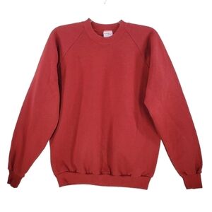 Vtg Sunbelt Sweatshirt Mens XL Pullover Burnt Red Orange Normcore USA Made Y2K